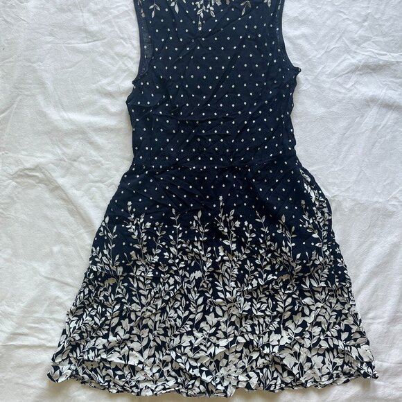 Floral Navy Mini Dress - Picture 2 of 4